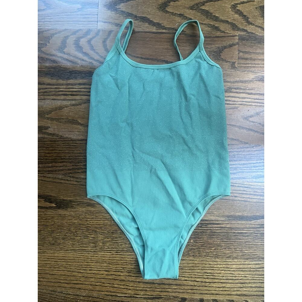 Koral Women’s Bodysuit green shimmer size S NWOT
